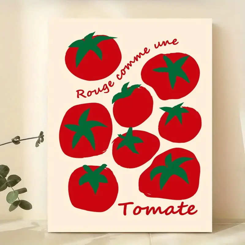 Wall Texture Spray - Moderne bunte rote Tomaten Wandkunst Drucke
