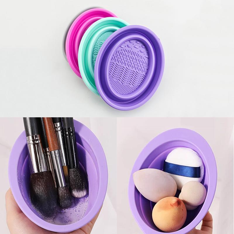 Home Improvement Tools - Weiche Silikon Make-Up Pinsel Reiniger Falten