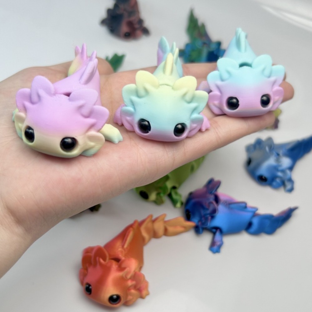 Home Improvement News - 3D-Gedruckte Salamander-Figuren Spielzeug mit Mehrfach-Gelenken und