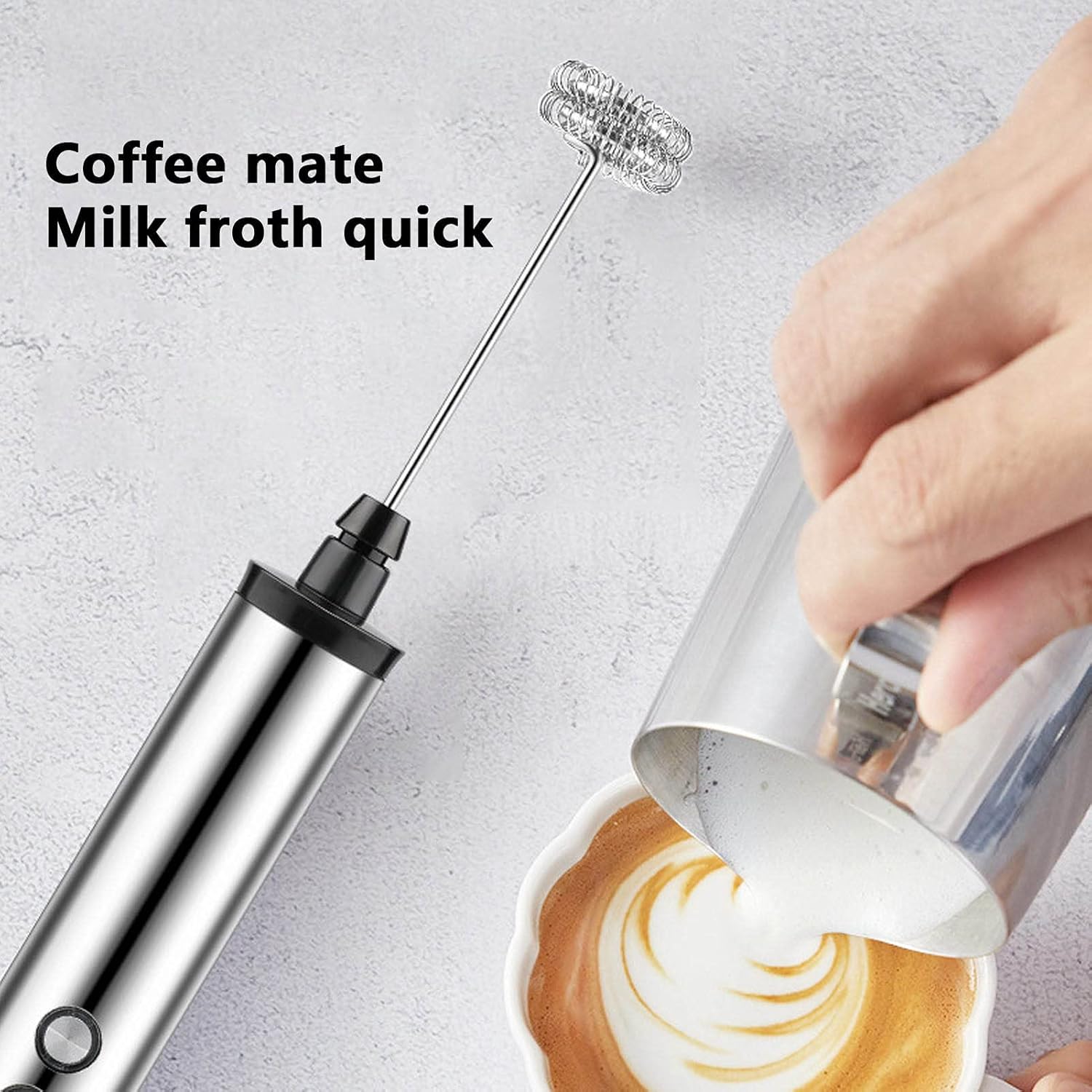 Home Improvement Help - Magpie 3-in-1 Handmixer Elektrischer Milchaufschäumer Getränkemixer