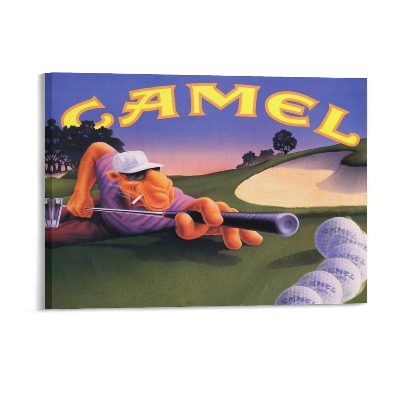Wall Texture Spray - Vintage Joe Camel Roulette Ad Leinwand