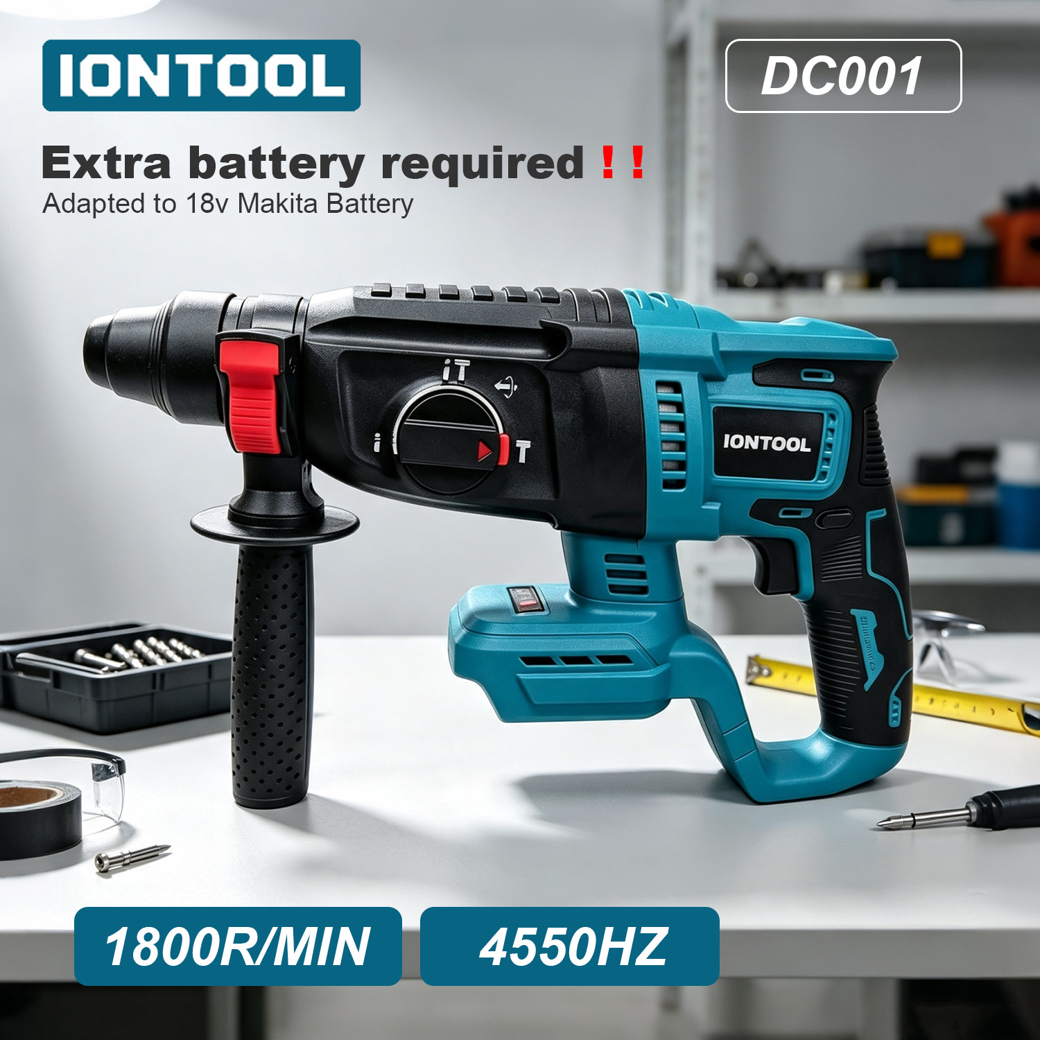 Home Improvement Tim - IONTOOL Akku-Bohrhammer 20mm Werkzeug für Beton-
