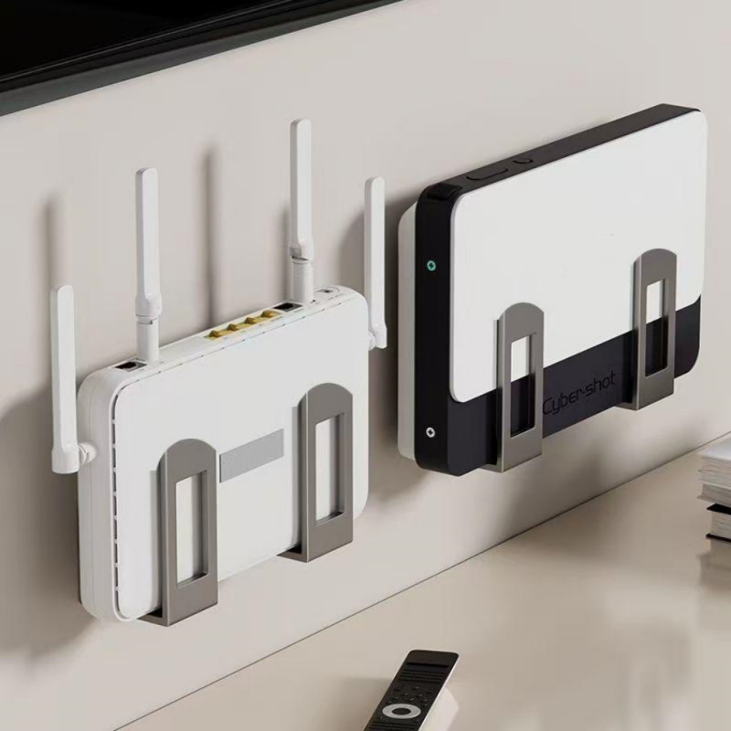 Home Improvement Help - 2er-Set WLAN-Router-Aufbewahrungsbox für Zuhause, Wandhalterung für