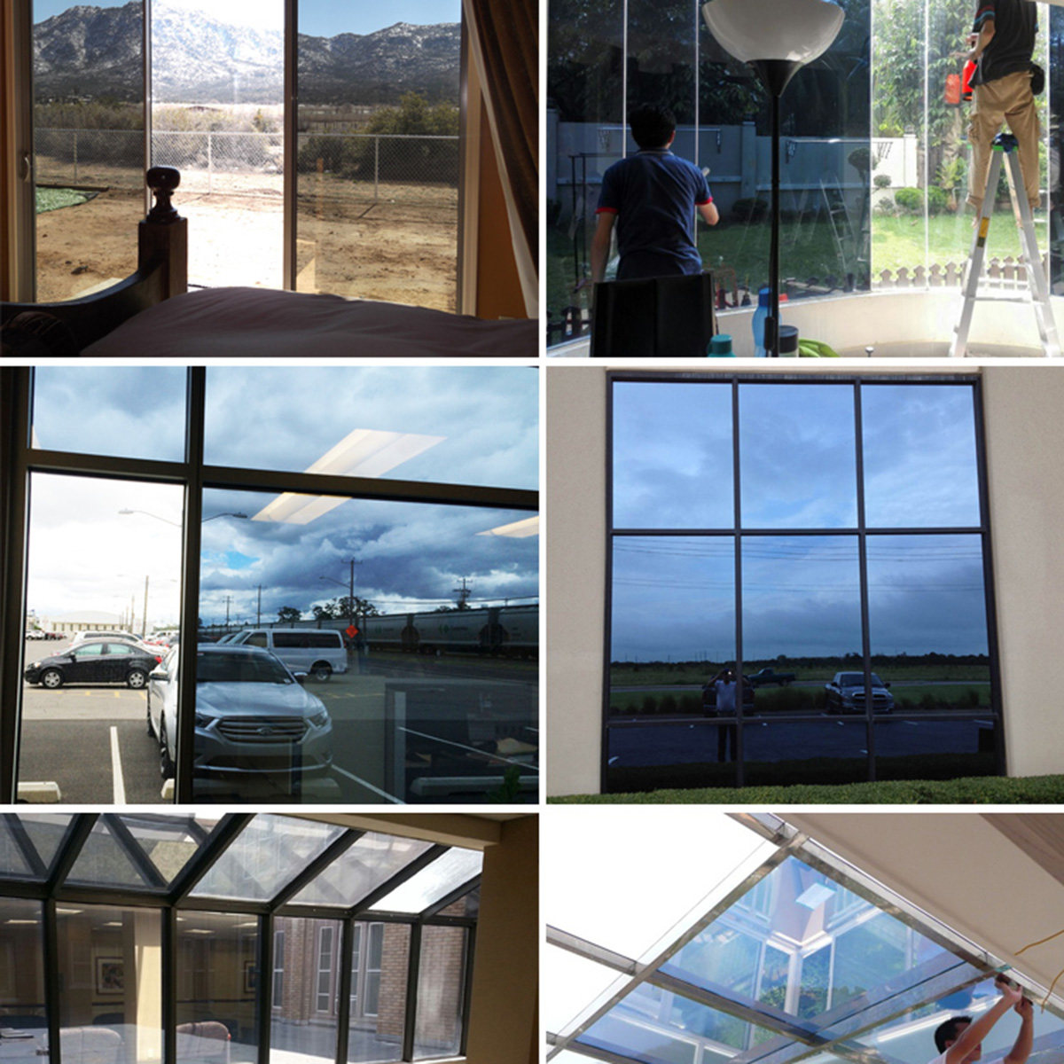 1M X 0. Silberner Kunststoff-F – Window Insulation Film Bewertung und Preis