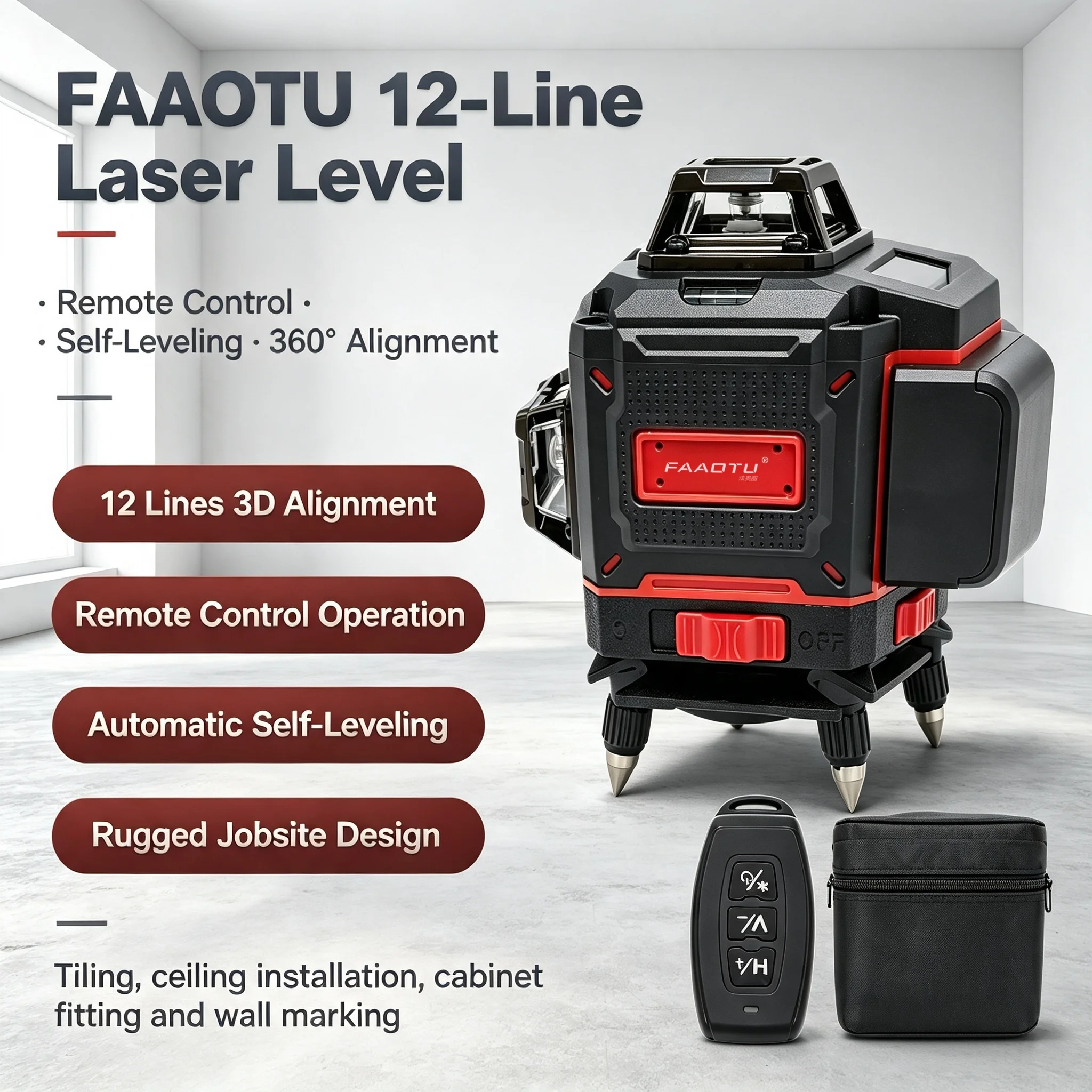FAAOTU Digitaler 360-Grad-Kreu – Level Laser Line Bewertung und Preis