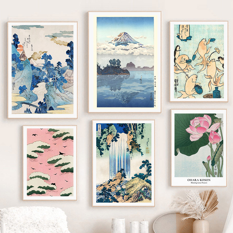 Hokusai Ohara Koson Japanische – Wall Texture Spray Bewertung und Preis