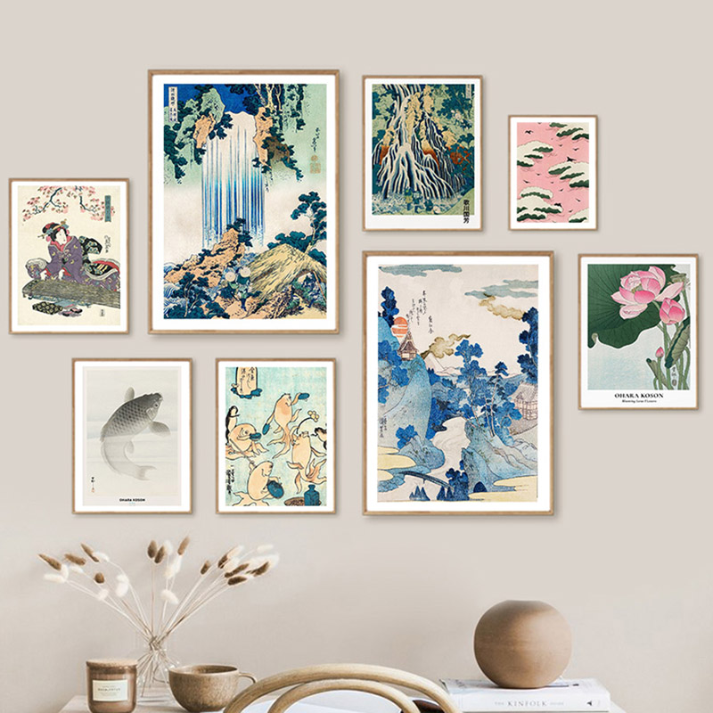 Hokusai Ohara Koson Japanische – Wall Texture Spray Bewertung und Preis